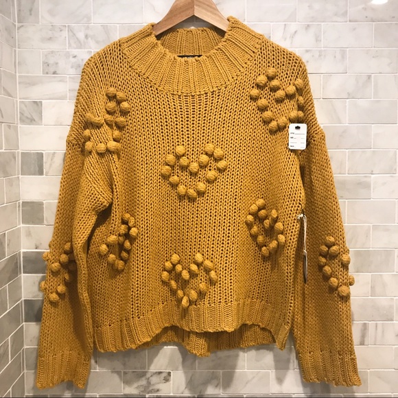 Cocobleu Sweaters - Cocobleu Heart Appliqué Sweater